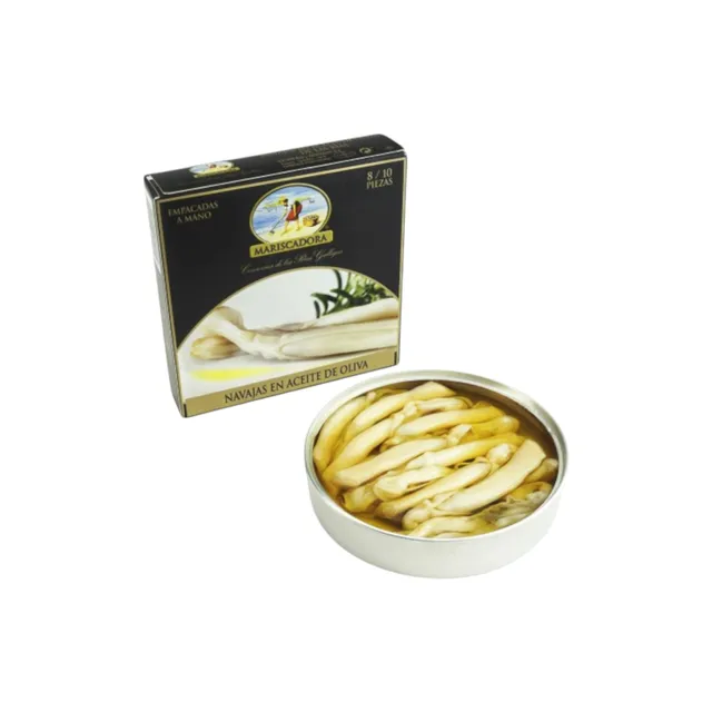 Navajas Gama Selecta 3/5 La Mariscadora en Aceite de Oliva — Gourmet & Especialidades — La Compañía Gourmet